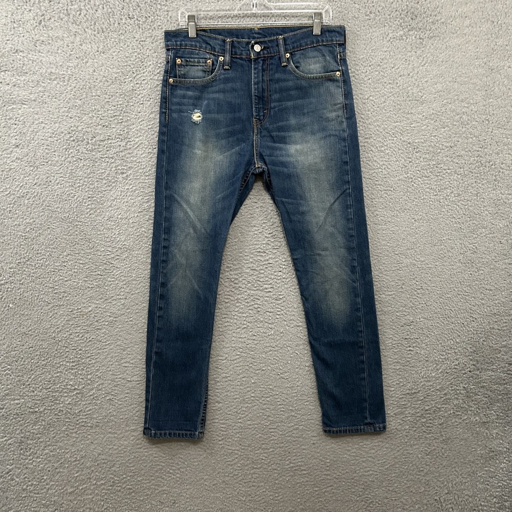 Levis Jeans Mens 32x30 Blue Denim 510 Skinny Medium Wash American Stretch Adult